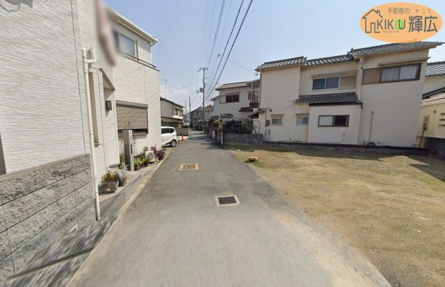 加古郡播磨町北野添２丁目　土地の前面道路含む現地写真