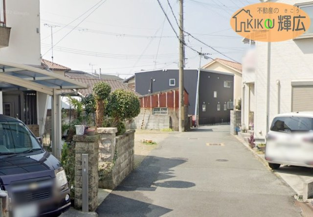 加古郡播磨町北野添２丁目　土地の前面道路含む現地写真
