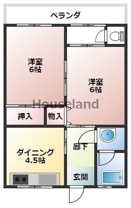 リベルテAWAの間取り