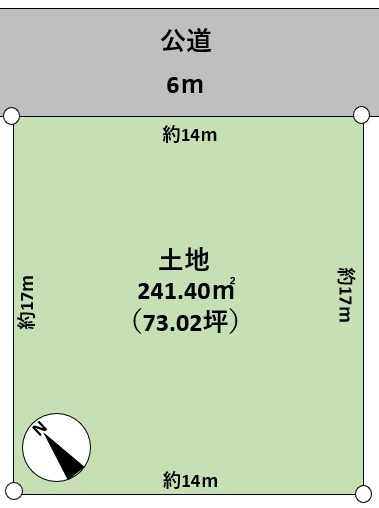 十一番町1売地の土地図