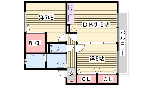 コートラフィーネの間取り