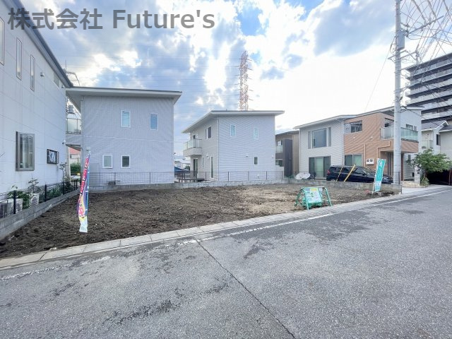 三郷市中央5丁目　建築条件なし　売地の外観|更地渡・現地の写真になります。