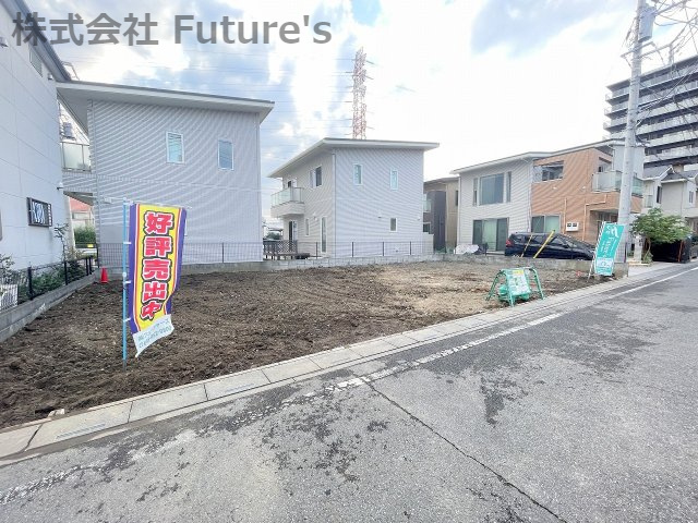 三郷市中央5丁目　建築条件なし　売地の外観|更地渡・現地の写真になります。