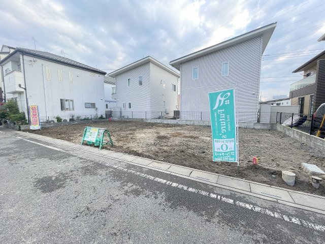 三郷市中央5丁目　建築条件なし　売地の外観|更地渡・現地の写真になります。