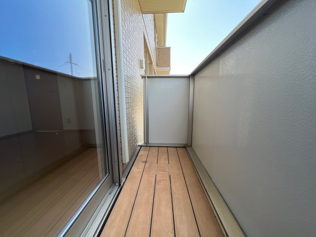 オークス中島のバルコニー