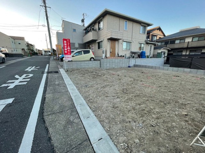 【前面道路含む現地写真】 | 緑区大清水第４　全２棟＜仲介手数料無料＞大清水小・鎌倉台中　新築一戸建て | 前面道路含む現地写真です