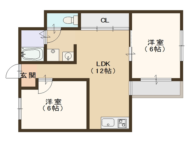 【間取り】 | 第二盛運マンション