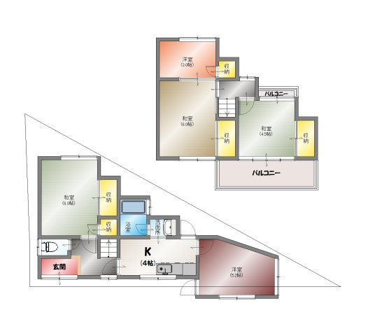 【間取り】 | 長岡京市野添一丁目1-3
