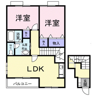 【間取り】 | レジデンスさくら台Ｂ | 間取図