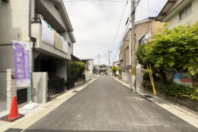 【前面道路含む現地写真】 | 宇治市小倉町蓮池　新築戸建