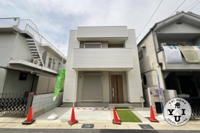 【外観】 | 宇治市小倉町蓮池　新築戸建 | 近鉄『小倉駅』徒歩9分。スーパー・コンビニ・銀行が徒歩6分以内で生活便利な立地(^^)/小学校徒歩約9分、中学校徒歩約10分と子育て世代のご家庭にもおすすめです。