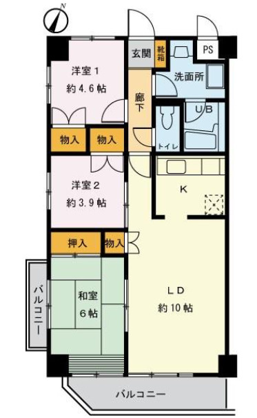 ディアコートの間取り