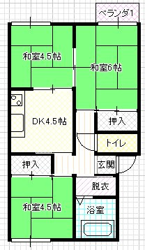 プレジール中央の間取り