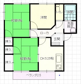 コーポ宮田の間取り