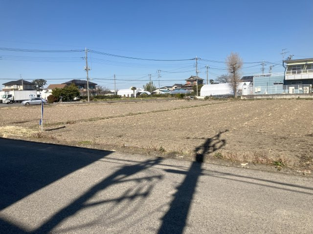 敷地面積77坪　売地　越谷市恩間新田①　の外観|敷地面積は約77坪