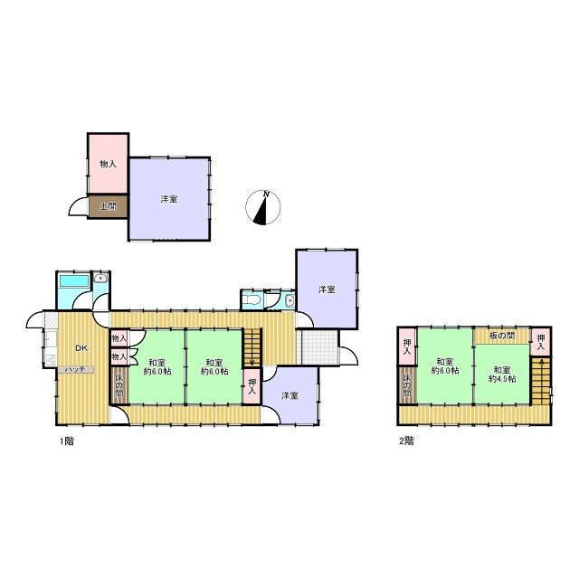 泉佐野市鶴原戸建の間取り