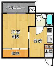 コーポナンゴウの間取り