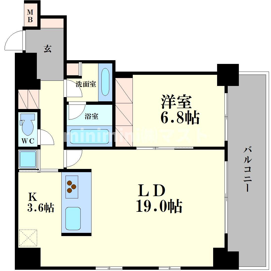 リバーサイドタワー中之島の間取り