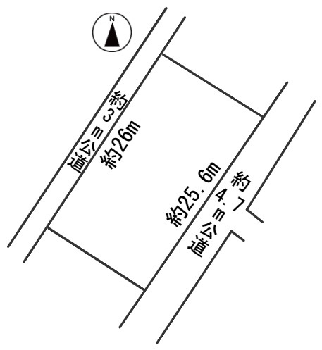 ６２７３５　山県市高木土地の区画図