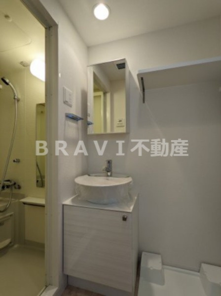 エスリード大阪城クローグ BRAVI不動産の独立洗面台|【エスリード大阪城クローグ】コンパクトで利用しやすい洗面台