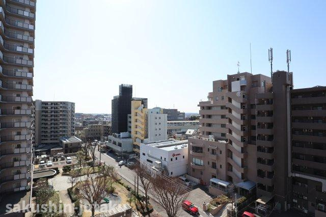 八千代ゆりのき台プラザシティ　３号棟の展望|８階部分につき眺望自慢