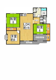 【間取り】 | 近鉄東生駒ガーデンハイツＢ棟