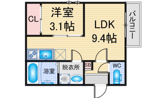 【間取り】 | GRANDTIC平安通 | 略図の為、現状優先