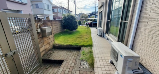 宇都宮市御幸本町　戸建の庭