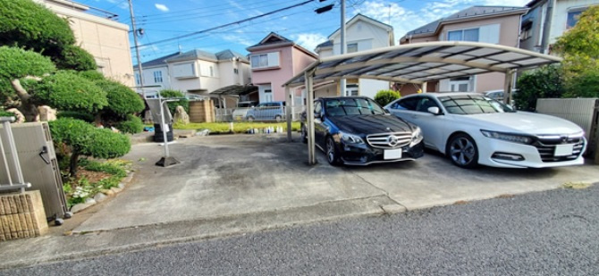 宇都宮市御幸本町　戸建の駐車場