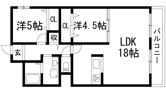 【間取り】 | ツインパレス北伊丹