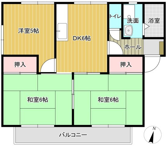 エステイト美の浜Cの間取り