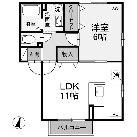 【間取り】 | ドミールSUGURO