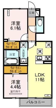 オルテンシアの間取り