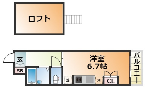 Choco House北野の間取り