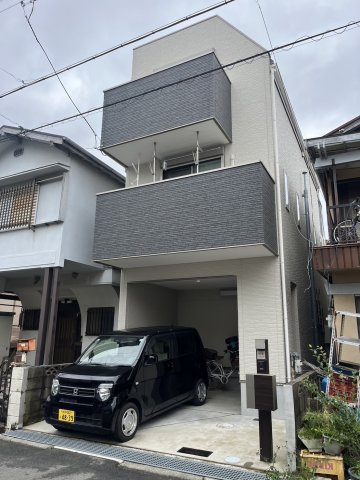 明石市鳥羽　中古戸建のバルコニー|3階バルコニーからは、明石海峡大橋が眺められます。眺望・通風良好です。