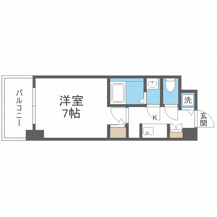 フォーチュニーキタホリエの間取り