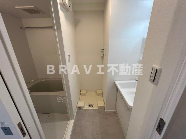 アートレジデンス上町の洗面所|スペースが確保できる洗面所です