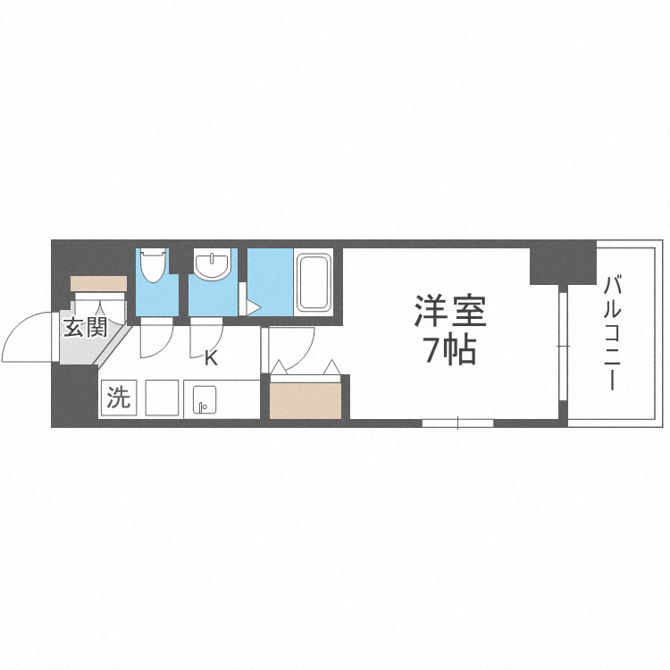 Ｌｕｘｅ西長堀の間取り