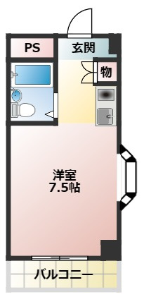 【間取り】 | ベルメゾン南江口