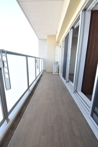 大阪市城東区蒲生２丁目の賃貸マンションのバルコニー