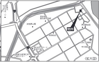 クレイドルガーデン　東区津島屋第４　全３棟の地図