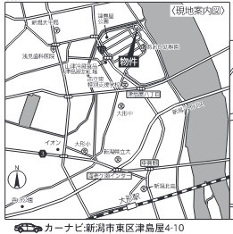 クレイドルガーデン　東区津島屋第４　全３棟の地図