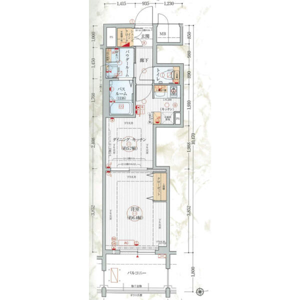 エステムプラザ名古屋駅前プライムタワーの間取り