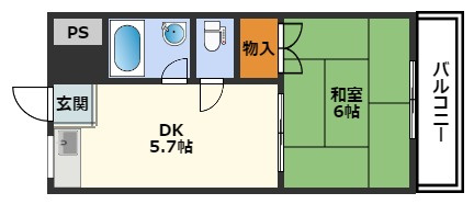 ハイツ田中の間取り