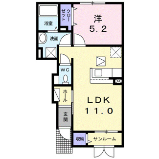 【間取り】 | エスプランドルＡ