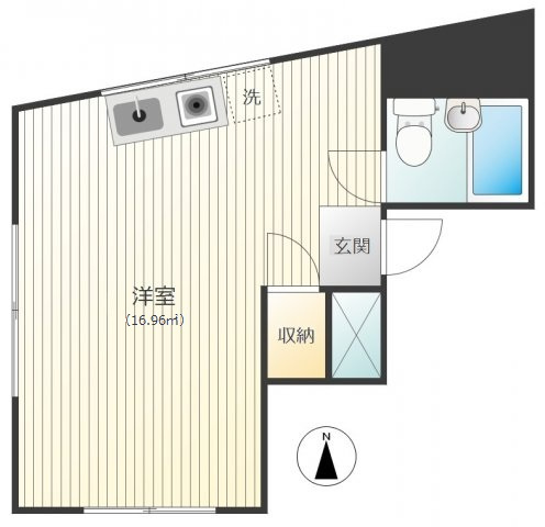 コーポ菊坂の間取り|ワンルーム
