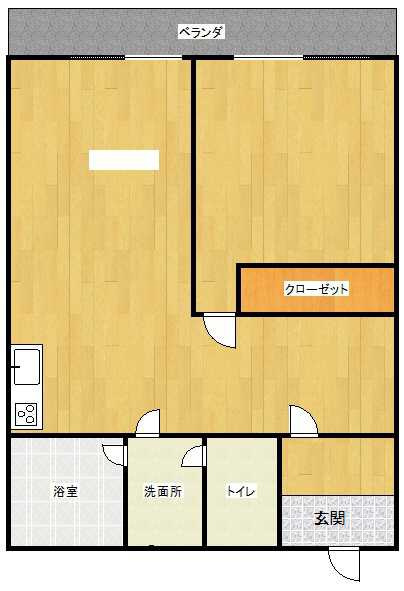 マンション泉の間取り
