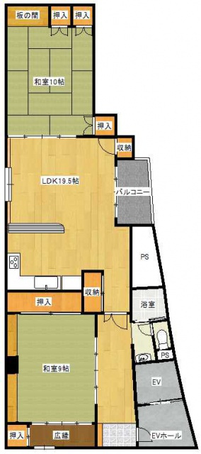 若宮町 中村ビルの間取り