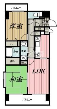 ダイアパレス千葉中央公園の間取り