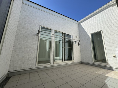 【庭】 | 熊谷市船木台　平屋中古住宅   | 現地(2024年3月撮影)